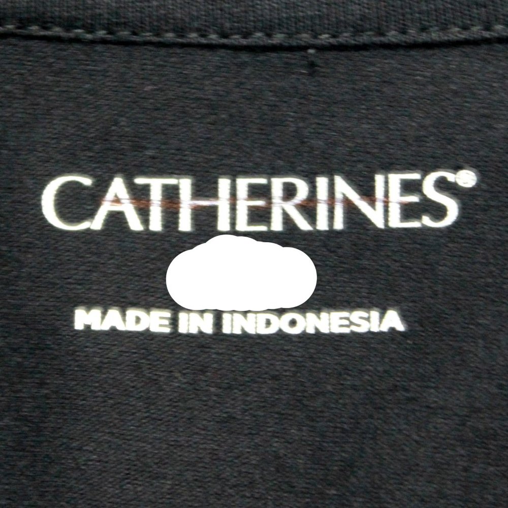 Catherines Plus Christmas Black "Joy" Long Sleeve Tee Top Tunic 1X , 18/20W - Picture 7 of 7